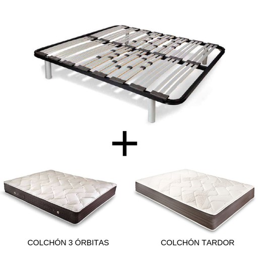 Pack Somier Orbit Multiláminas + Colchón Tardor ó Colchón 3 Órbitas marca Astral