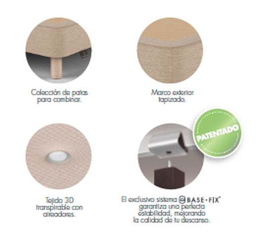 Base Entapissada Canapè Classic Sonpura