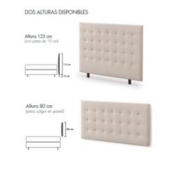 Capçal entapissat per a llit model Quadres de Sonpura