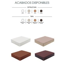 Canapé abatible Arcón Madera Lite y tapa 3D Flex