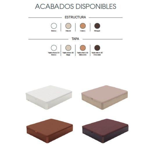 Canapé abatible Arcón Madera Lite y tapa 3D Flex