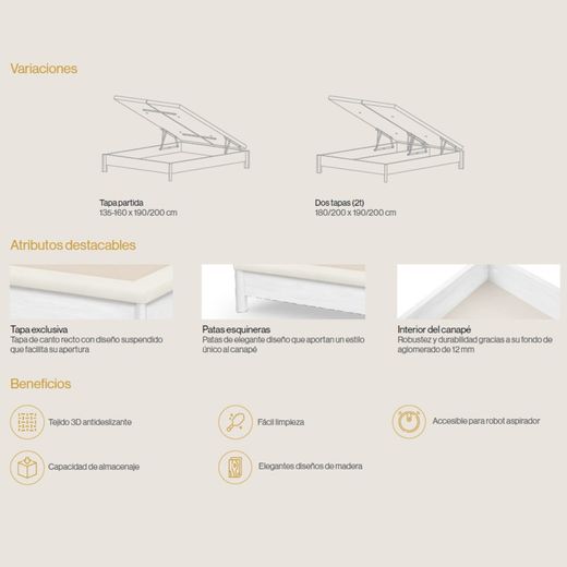 Canapè abatible Level marca Sonpura