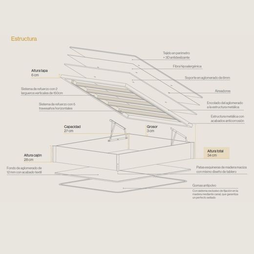 Canapè abatible Siluet marca Sonpura
